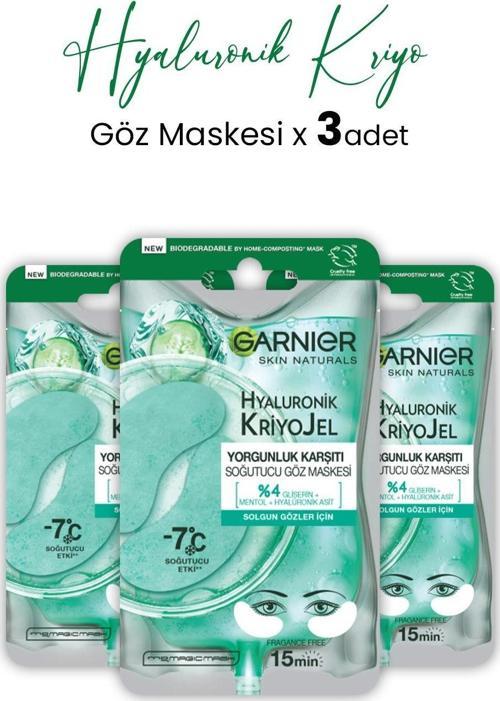 Soğutucu Göz Maskesi Hyaluronik Kriyo Jel 5 gr x 3 Adet