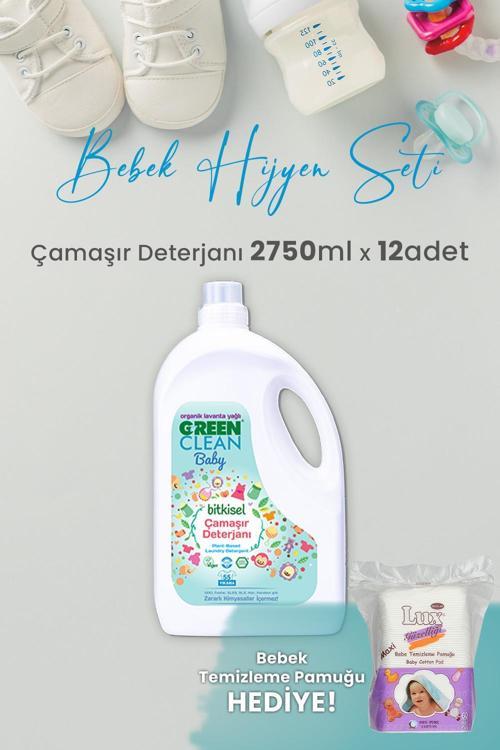 Baby Bitkisel Çamaşır Deterjanı Lavanta Yağlı 2750 ml x 12 Adet ve Hediyeli