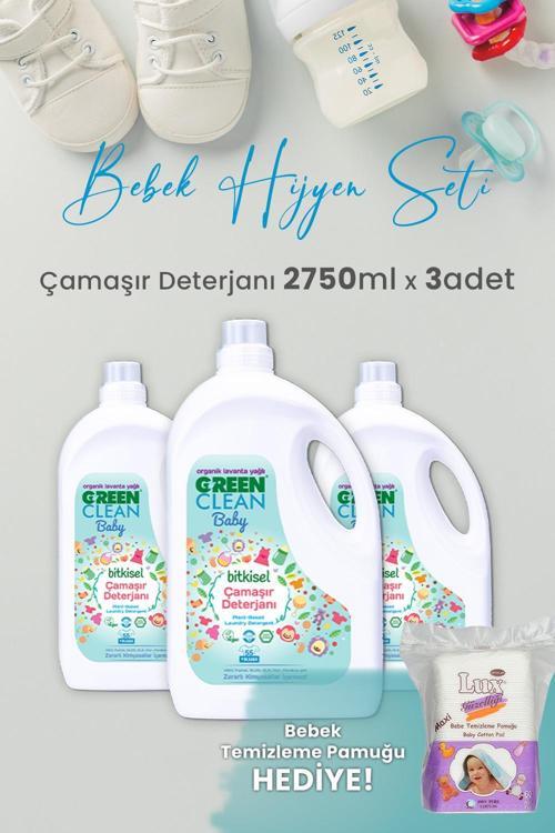 Baby Bitkisel Çamaşır Deterjanı Lavanta Yağlı 2750 ml x 3 Adet ve Hediyeli