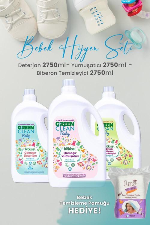 Baby Bitkisel Çamaşır Deterjanı, Yumuşatıcı ve Biberon Temizleyici 2,75 L ve Hediyeli
