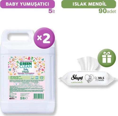 Baby Bitkisel Çamaşır Yumuşatıcı x 2, Islak Mendil Hediye