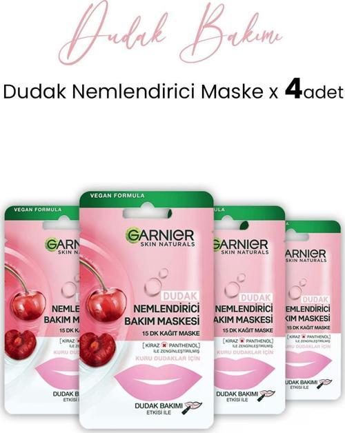 Dudak Nemlendiricisi Kağıt Bakım Maskesi 5 gr x 4 Adet