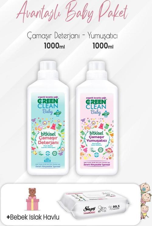 Baby Deterjan, Yumuşatıcı 1 lt ve Yenidoğan Devam 50'li