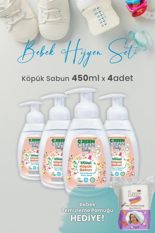 Baby Köpük Sabun Portakal Yağlı 450 ml x 4 Adet ve Hediyeli