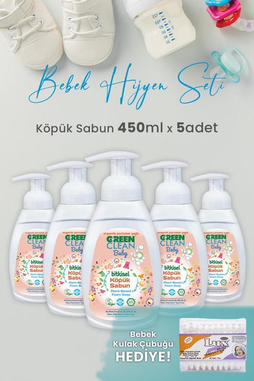 Baby Köpük Sabun Portakal Yağlı 450 ml x 5 Adet ve Hediyeli