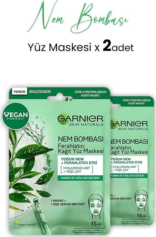 Kağıt Yüz Maskesi Ferahlatıcı Nem Bombası 28 gr x 2 Adet