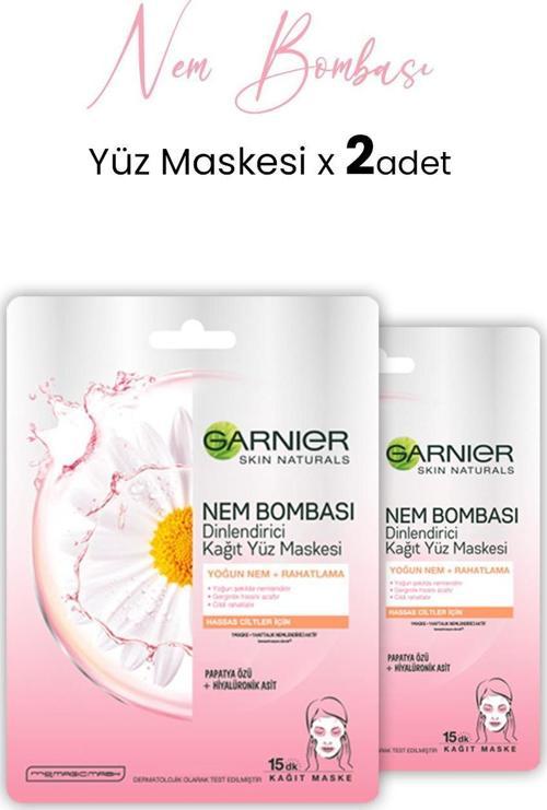 Kağıt Yüz Maskesi Nem Bombası Dinlendirici 28 gr x 2 Adet