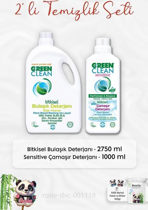 Bulaşık Deterjanı 2750 ml, Sensitive Çamaşır Deterjanı ve ROSIE