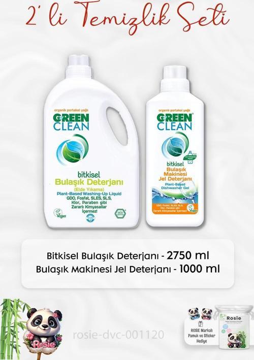 Bulaşık Deterjanı Elde Yıkama 2750 ml, Bulaşık Makinesi Jel Deterjanı 1 lt ve ROSIE