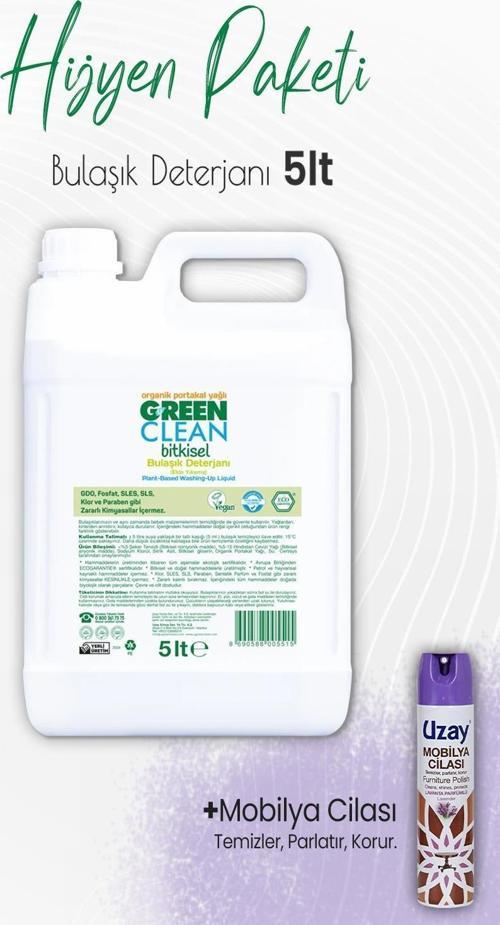Bulaşık Deterjanı Portakal 5 lt ve Mobilya Cilası Lavanta 300 ml