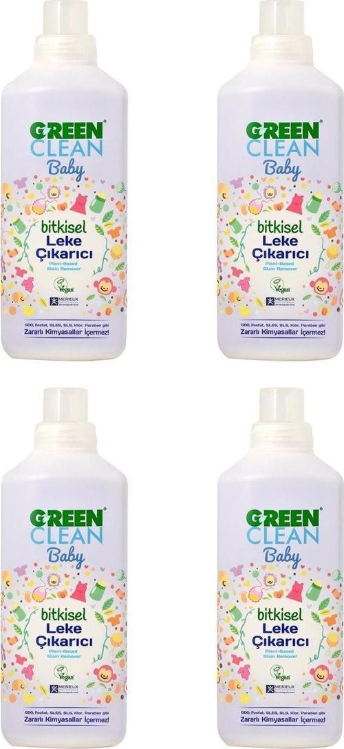 U Green Clean Baby Leke Çıkarıcı 1 L x 4
