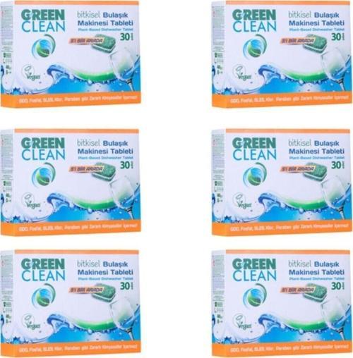 Bulaşık Makinesi Organik Bitkisel Tablet 30 Adet x 6 Adet