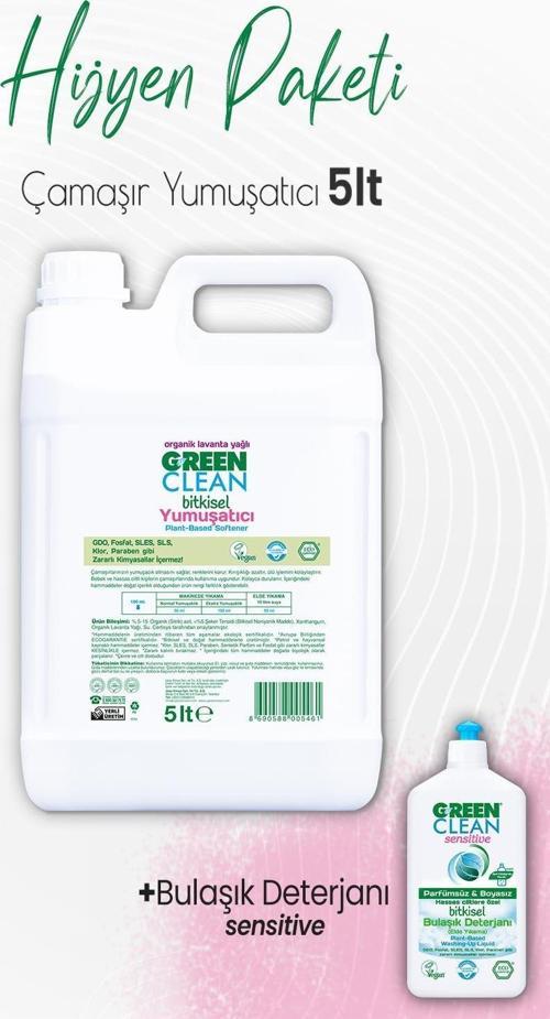 Çamaşır Yumuşatıcı 5 lt ve Sensitive Bulaşık Deterjanı 500 ml