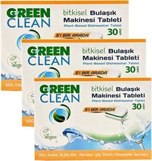 Organik Bitkisel Bulaşık Makinesi Tablet 30 Adet x 3 Adet