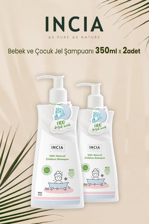 Incia Doğal Bebek ve Çocuk Jel Şampuanı 350 ml x 2 Adet