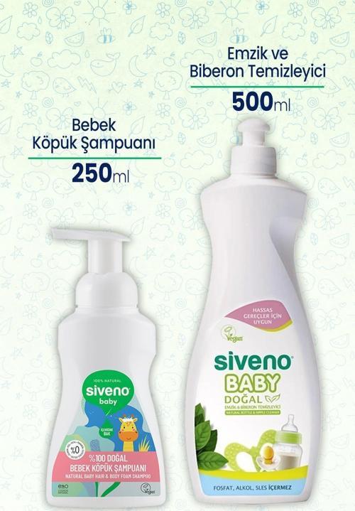 Bebek Köpük Şampuanı 250 ml & Emzik ve Biberon Temizleyici 500 ml