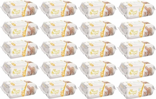 Islak Havlu Mendil 90 Yaprak 20 Li Set Sensitive Plastik Kapaklı
