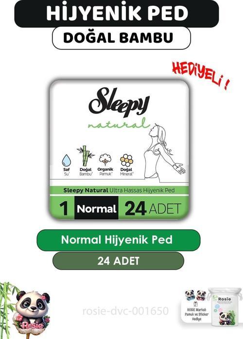 Natural Süper Eco Normal Hijyenik Ped 24 Adet (boy 1) ve ROSIE