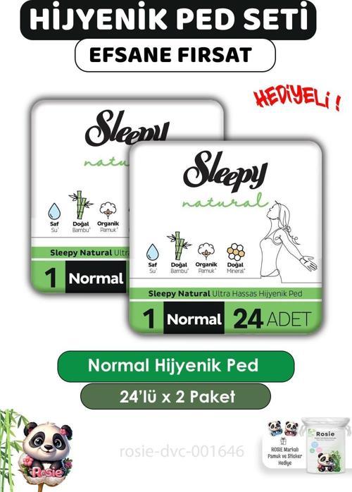 Natural Süper Eko Normal Hijyenik Ped 24'lü X2 ve ROSIE