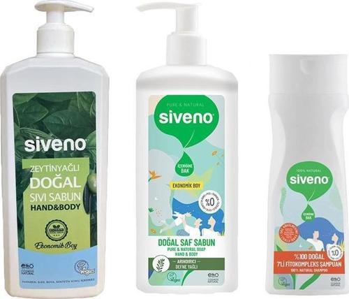 Şampuan 7' li Fitoterapi 300 ml, Sıvı Sabun Zeytinyağlı ve Defne Yağlı 1 lt