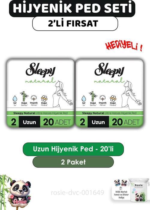 Natural Ultra Hassas Hijyenik Ped Uzun 80 Adet Ped ve ROSIE