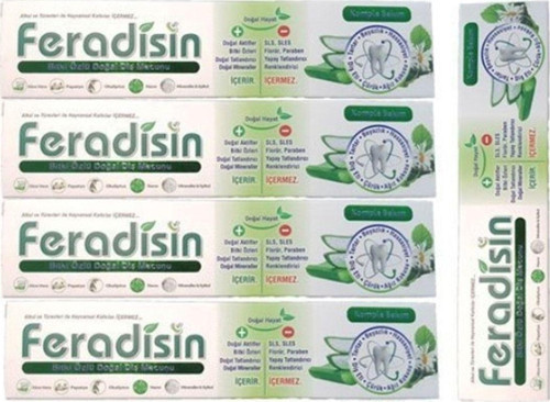 Diş Macunu Aloe Vera Özlü 5 Li Set