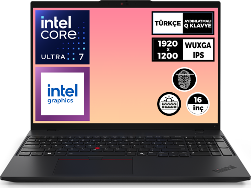 ThinkPad L16 G1 ULTRA 7 155U 32GB 4TB SSD 16" WUXGA Freedos Bilgisayar 21L4S103TX 010