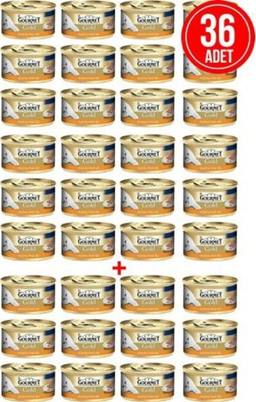 Kıyılmış Hindili Konserve Kedi Maması Ekonomik Paket / 85 gr x 36 Adet