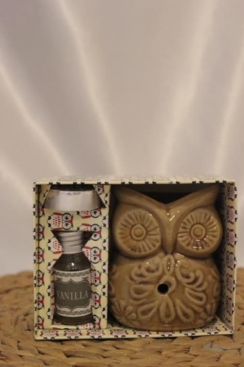 Buhardanlık Baykuş Buhurdanlık Seti Esanslı