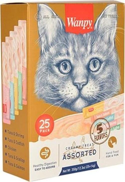 Karışık Sıvı Kedi Ödülü 25*14 gr Mix