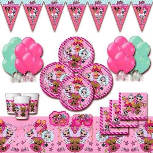 Pembe Bebek Doğum Günü Parti Setleri 16 Kişilik