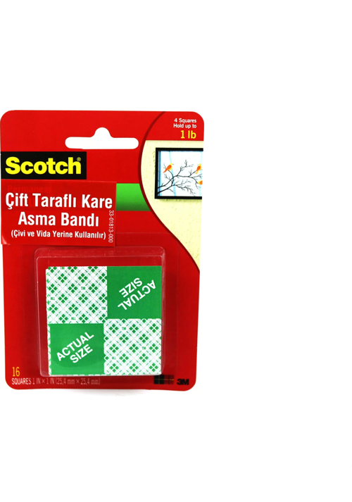 111 SCOTCH ÇİFT TARAFLI KÖPÜK BANT KARE