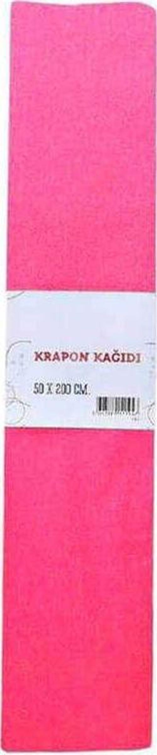 Renkli Krapon Kağıdı 50 x 200 10 Adet Pembe