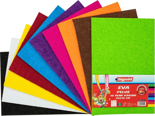 Peluş Eva 20x30cm Karışık 10 Renk