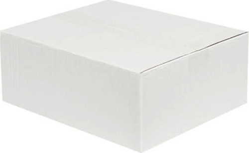 30x25x12cm Tek Oluklu Koli - Beyaz