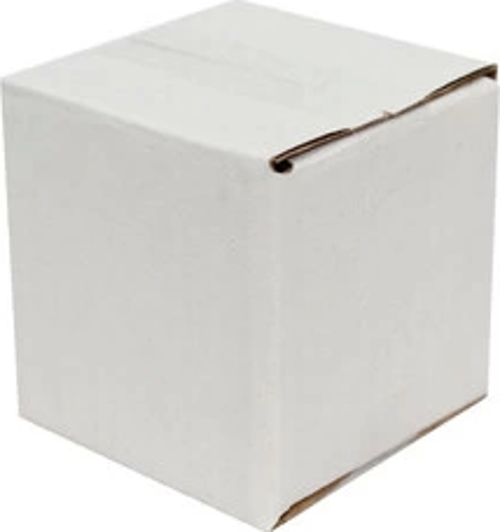 5x5x5cm Tek Oluklu Koli - Beyaz