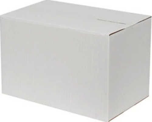 35x20x20cm Tek Oluklu Koli - Beyaz