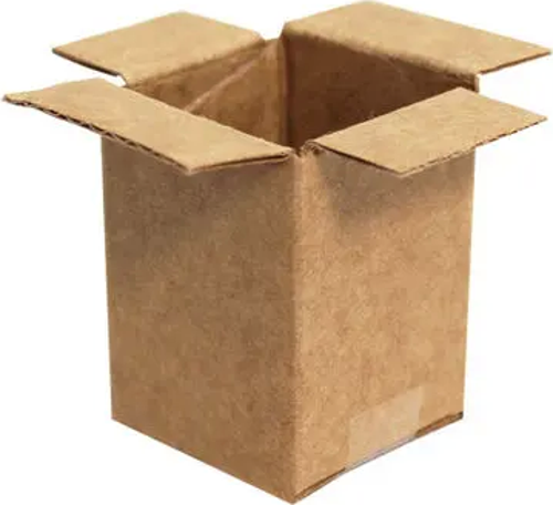 3x3x4cm Tek Oluklu Koli - Kraft