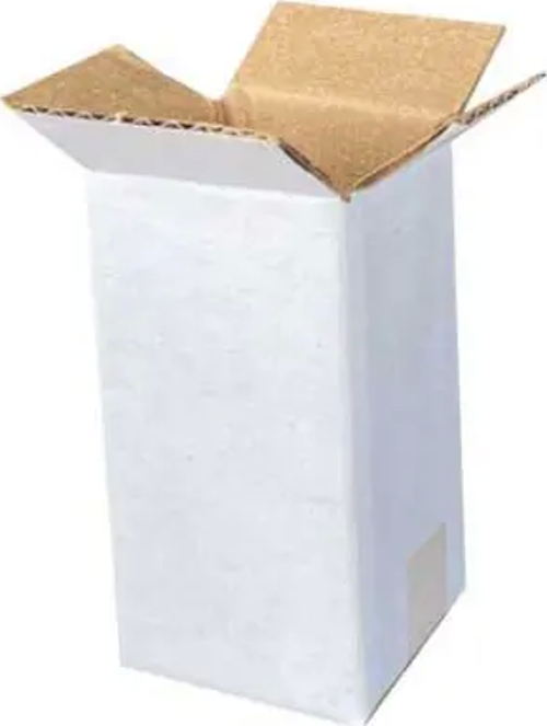 3x3x6cm Tek Oluklu Koli - Beyaz