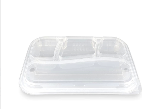 4 Bölmeli Kapaklı Kebap Kabı ( 75 Adet )