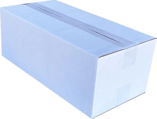 40x20x15cm Tek Oluklu Koli - Beyaz