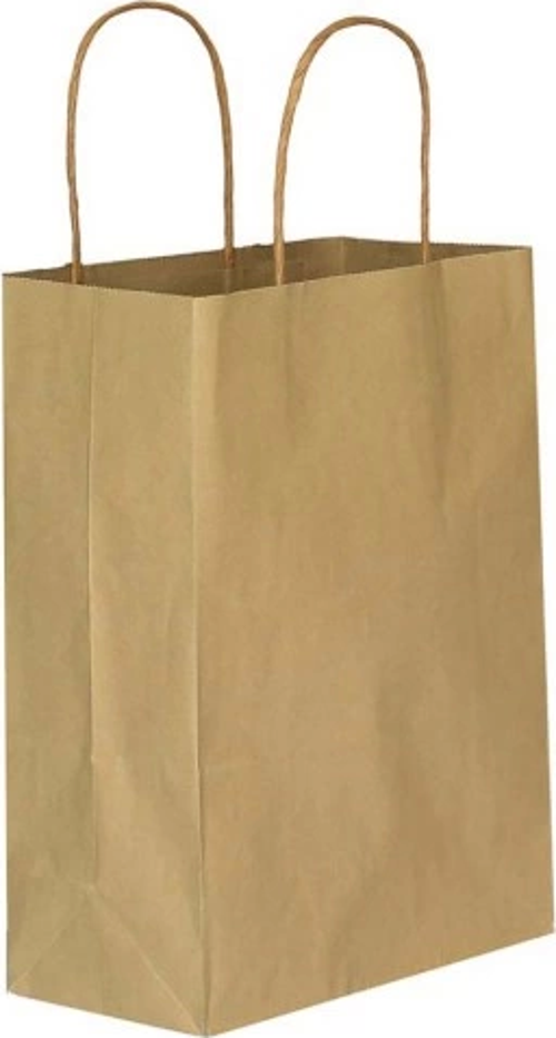 KRAFT KAĞIT HEDİYE VE ALIŞVERİŞ ÇANTASI (25X12X31) 5o adet