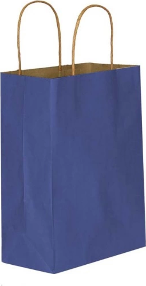 LACİVERT KAĞIT HEDİYE VE ALIŞVERİŞ ÇANTASI (45X12X50) 25 ADET