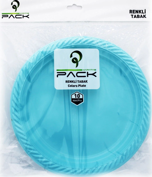 Plastik Renkli Tabak 10 'lu.