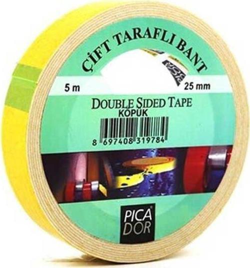Bant Çift Taraflı Köpük 25x5 m Force