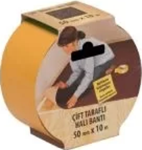 ÇİFT TARAFLI BANT 50mmx10m ASKILI (KG001)