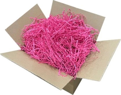 Zikzak Kırpık Kağıt Dolgu Malzemesi - Fuşya Pembe - 250Gr.