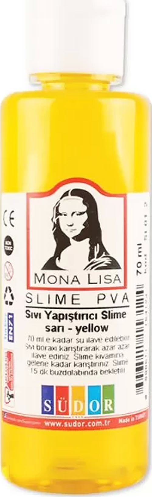 SL01-2 MONA LİSA SIVI YAPIŞTIRICI SLİME SARI 70ml