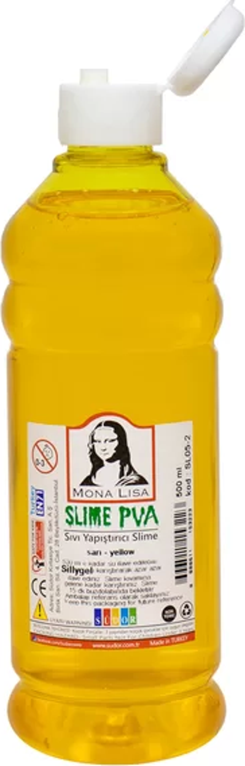 SL05-2 MONA LİSA SIVI YAPIŞTIRICI SLİME SARI 500ml