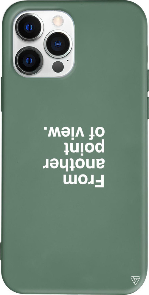 iPhone 15 Pro Max Uyumlu Yeşil Renkli Silikon Another Point Telefon Kılıfı